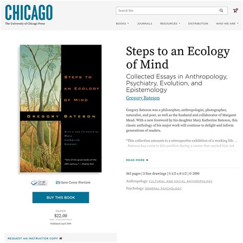 Steps To An Ecology Of Mind