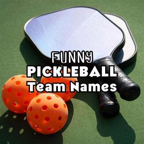 Funny Pickleball Team Names - Absolutely Jokes & Puns