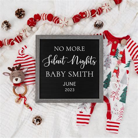Christmas Pregnancy Announcement: 'No More Silent Nights' - Social ...