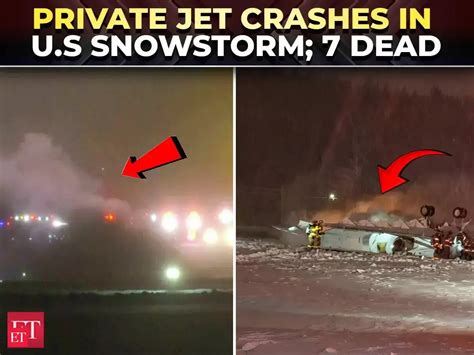 US snowstorm turns deadly: Bombardier Challenger 600 private jet ...