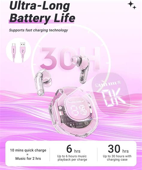 Acefast T8 Wireless Earphones Bluetooth 5.3 Headphones Led Power ...