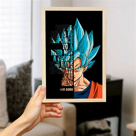 Son Goku Wooden Wall Art– Bigsmall.in