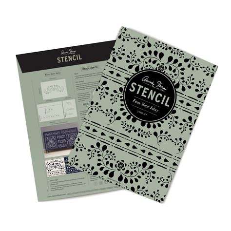 FAUX BONE INLAY | Stencils and Decoupage | Artsy Nest