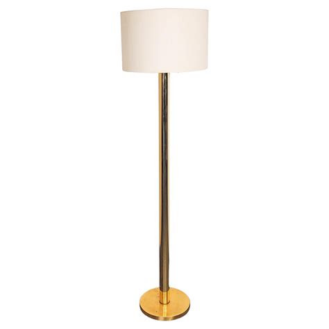 Brass Rectangular Column Floor Lamp at 1stDibs