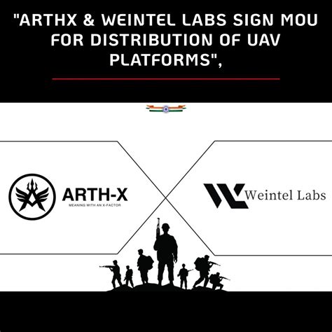 ArthX & Weintel Labs Sign MoU for Distribution of UAV Platforms