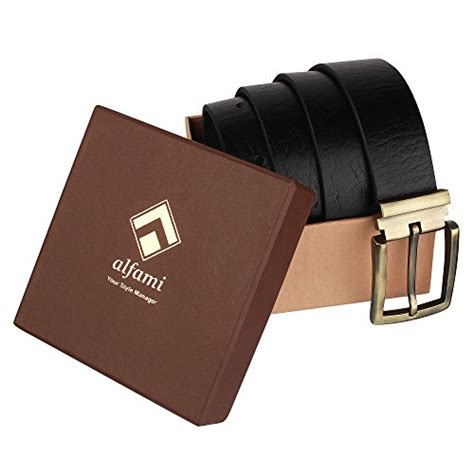 Buy ZORO formal/casual black genuine leather belts for mens- 1 year ...
