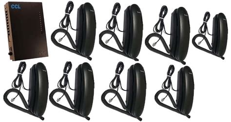 Combo-CN79 CCL 108 Epabx with Beetel B25 wall hang sleek phone set 8 P ...