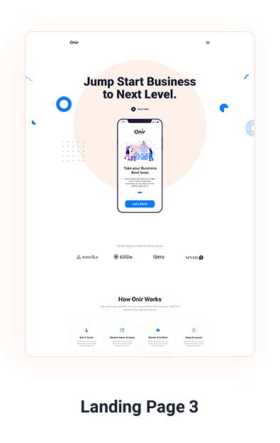 Onir - Mobile App Landing HTML Template - By WebDuck