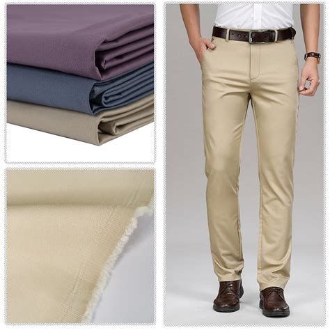Cotton Elastane Spandex Twill Fabric for Men's Pants and Trousers ...