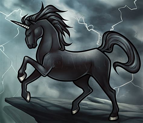 Black Unicorn Drawings