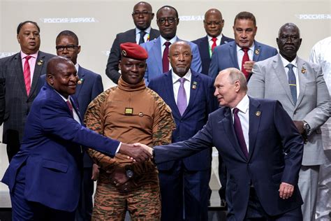 Putin pledges to boost Russia Africa ties, blasts rival powers for ...