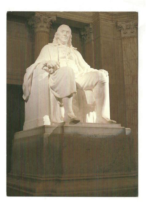 Benjamin Franklin National Memorial Staue and Hall Vintage 4 X 6 ...