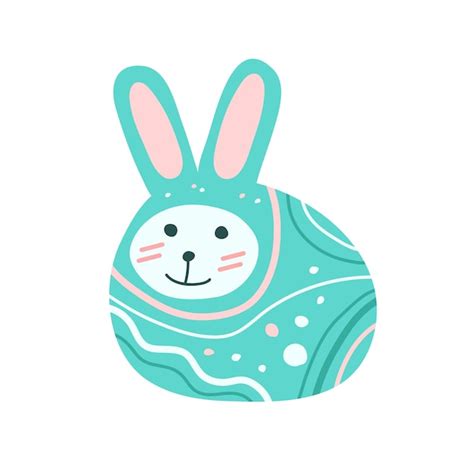 Streszczenie Zajączek Zajączek Ozdobny Ładny Zając W Formie Pomalowane ...