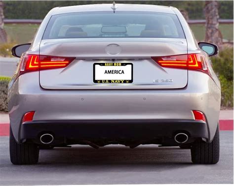 Buy FASHIONFRAME 2Pcs Navy Mom License Plate Frame-Navy Mom License ...