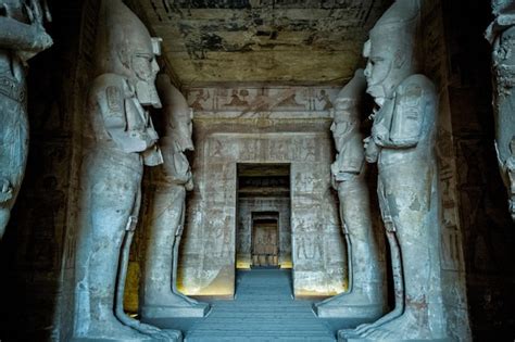 Premium Photo | Inside of the pyramids and temples around cairo and ...