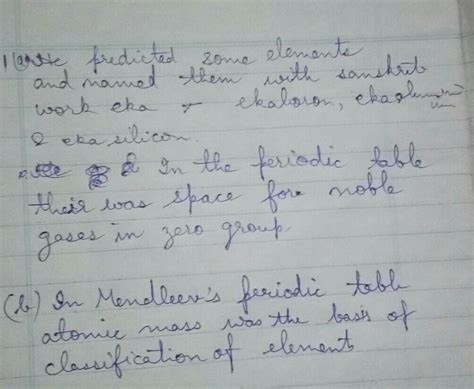 (a) What were the achievements of Mendeleev's periodic table? (b) What ...