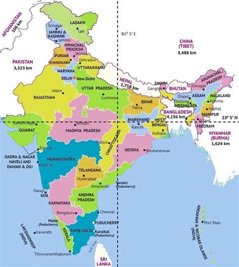 Map Of India By Country _ Explore India Map: Regions, States, and ...