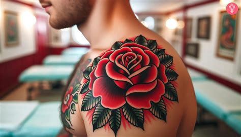 Patriotic Rose Tattoos