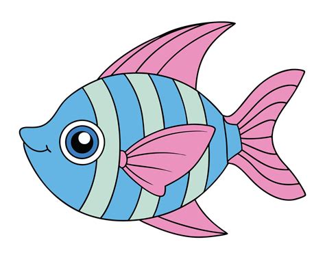 Cute Angelfish Illustration - Cartoons, Clipart, and Line Art Design ...
