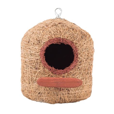 Bristo Coco Fiber Bird Nest Pentagon House for Bird Breeding (Large ...