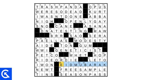Lab Nyt Crossword at Stephanie Post blog