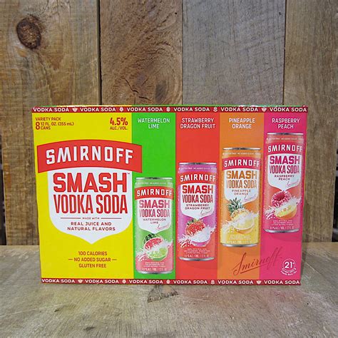Smirnoff Smash Vodka Soda Variety Pack (8-Pack) - Oak and Barrel