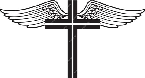 Drawings Of Crosses With Wings