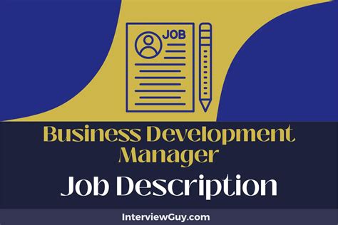 Business Development Manager Job Description 的图像结果