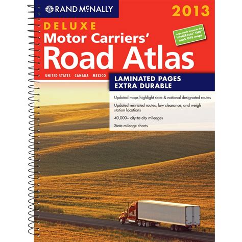 Buy Rand McNally 2013 Deluxe Motor Carriers' Road Atlas: United States ...