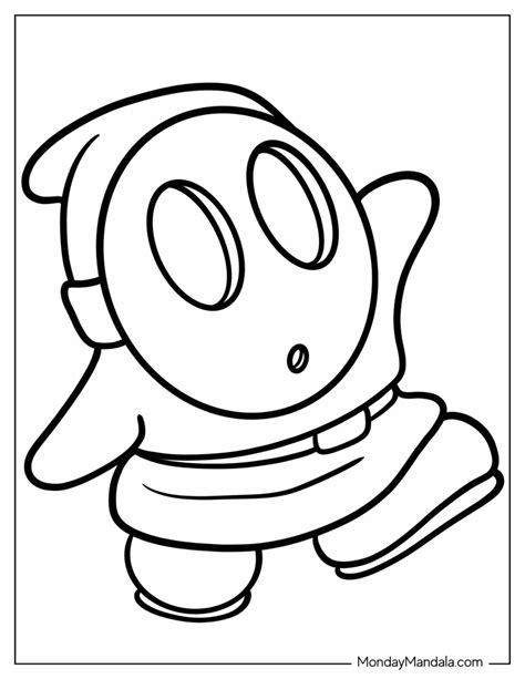 Super Mario Shy Guy Coloring Pages [2025]