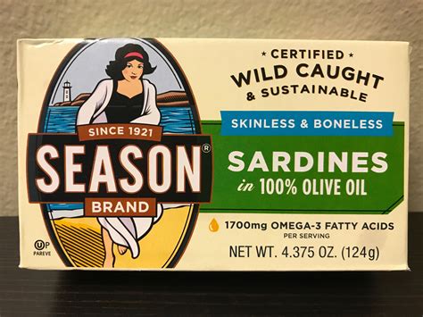 Season Wild Caught Sardines in Olive Oil - Harvey @ Costco