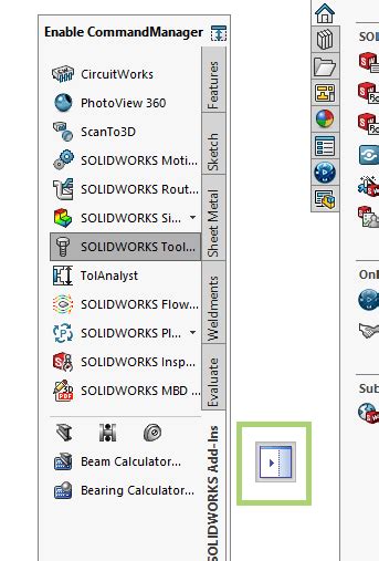 SolidWorks Command Manager Moved 的图像结果