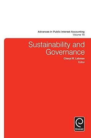 Buy Sustainability and Governance Book Online at Low Prices in India ...