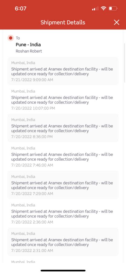 Aramex Couriers Complaints & Reviews