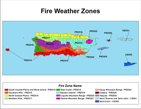 WFO San Juan Fire Weather Zone Changes