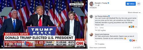 "I'm Back": Trump writes first Facebook post after two-year ban