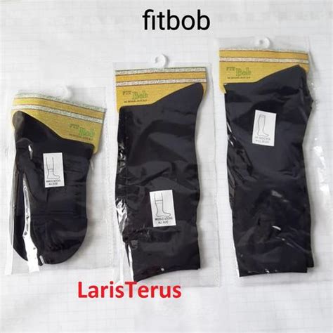 Jual LarisTerus-Stocking KAOS KAKI FORMAL FIT BOB hitam putih cream ...