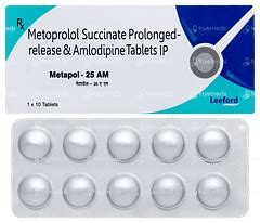 Amlodipine + Metoprolol Succinate: View Uses, Side Effects and Medicines
