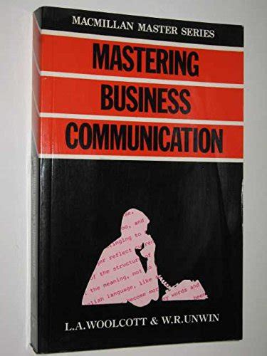 Buy Mastering Business Communication (Macmillan Master Series (Business ...