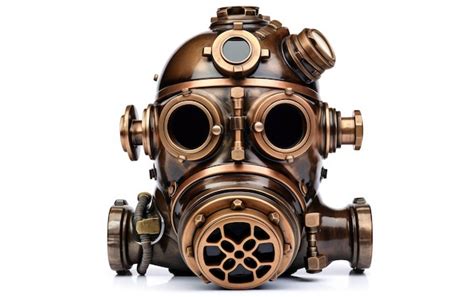 Handy dive helmet on white background | Premium AI-generated image