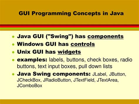 Image result for Java GUI Basic Operations
