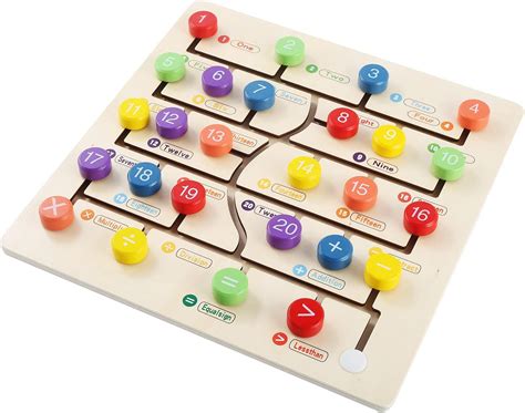 Buy ZKMESI Montessori Number Toys Labyrinth Game Fine Motor Skills for ...