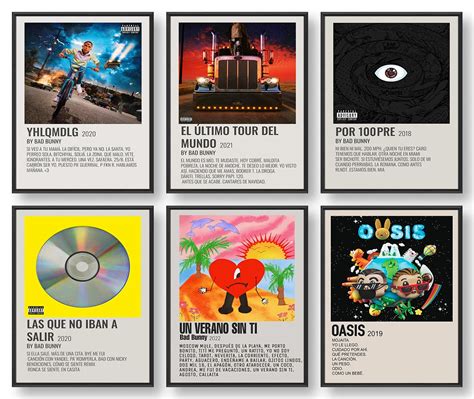 Amazon.com: Bad Bunny Poster, Album Cover Limited Edition Posters ...