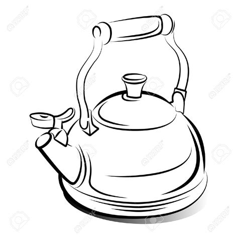 Tea Kettle Drawing at GetDrawings | Free download