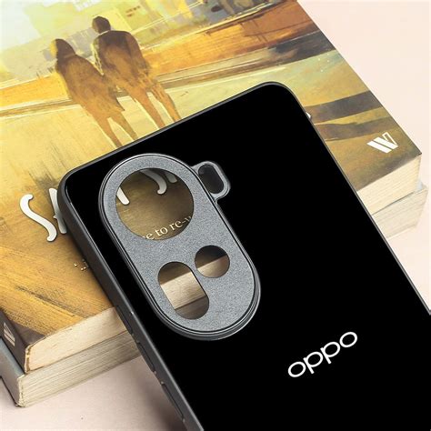 Black metal back case for Oppo Reno 11 – The Hatke