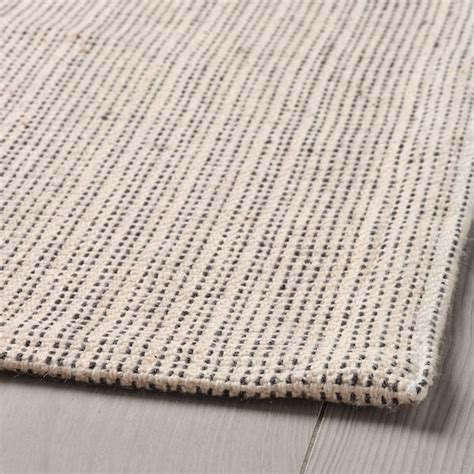 TIPHEDE rug, flatwoven, natural/black, 120x180 cm (3'11"x5'11") - IKEA
