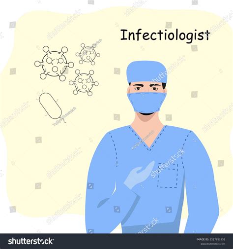 Male Infectious Disease Doctor Wearing Gloves Stock Vector (Royalty Free) 2217821951 | Shutterstock