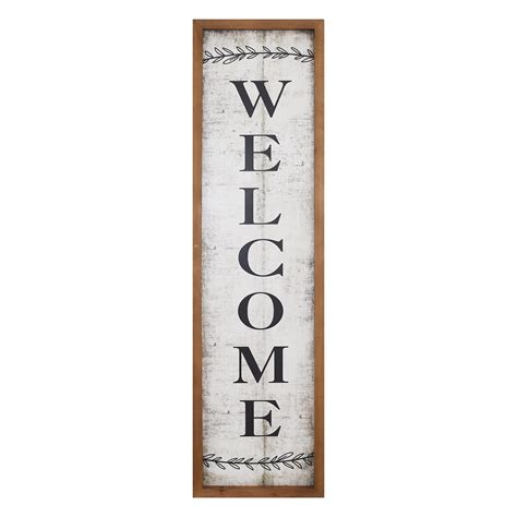 Buy Large Welcome Sign for Front Door Porch Outdoor, 36 Inch Rustic ...