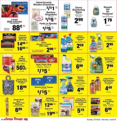 Longs Weekly Ad Sale October 19 – October 25, 2025