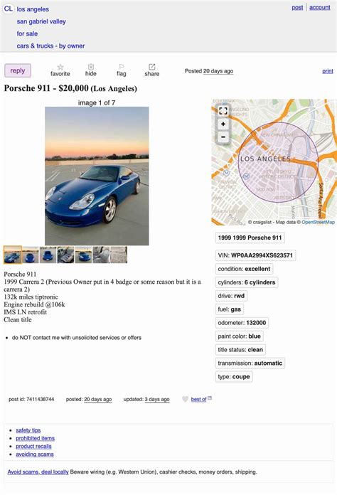 At $20,000, Is This Two-Pedal 1999 Porsche 911 Carrera An Automatic ...